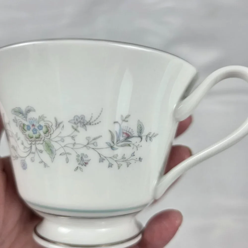 FOUR Oxford China Spring Bread Plates. The plates measure 6 3/8 inches and are w